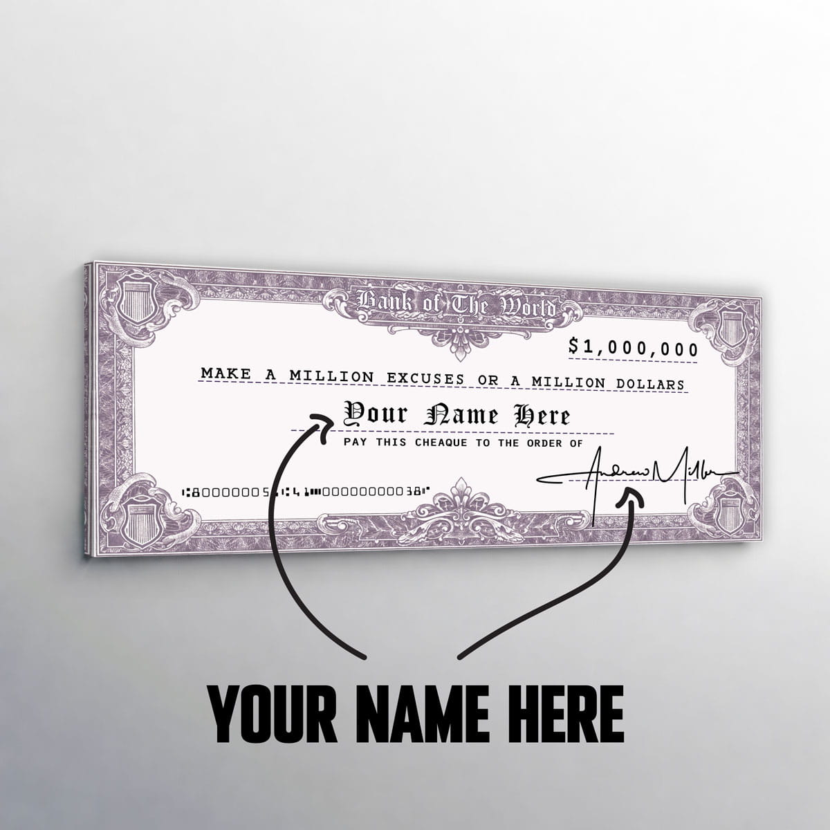 Million Dollar Check